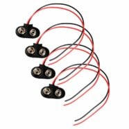 9V Battery Snap Connector with Tinned Ends – Pack of 4 PHI1001896 Phipps Electronics