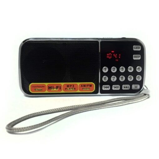 AM FM Portable Pocket Radio with USB MP3 Player – 10 Hour Rechargeable Battery 2