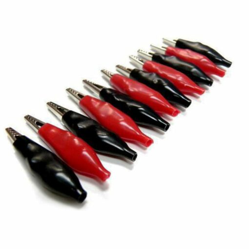 28mm Alligator Clips Red and Black – Pack of 10 PHI1001920 Phipps Electronics 3
