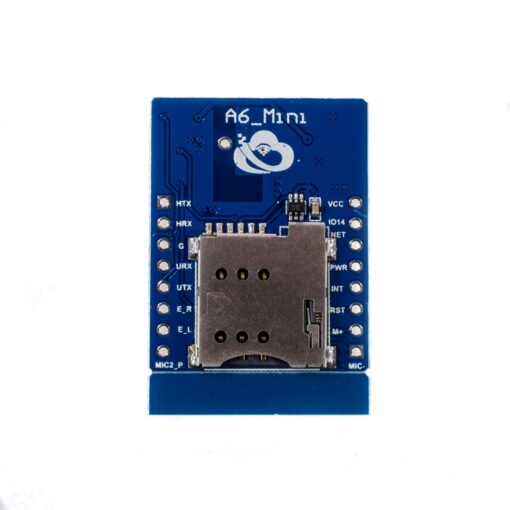 A6 Mini GPRS/GSM Module Board with Antenna and Sim Card Slot Quad Band 850 900 1800 1900 MHz PHI1001385 Phipps Electronics 4