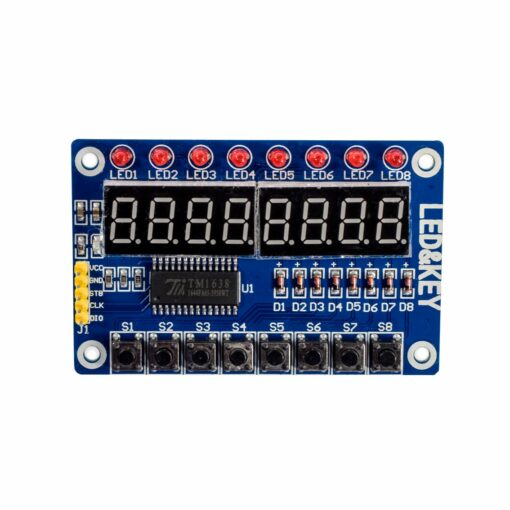 TM1638 8-Digit LED Display Module with 8 Buttons for Arduino PHI1001396 Phipps Electronics 3