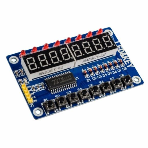 TM1638 8-Digit LED Display Module with 8 Buttons for Arduino PHI1001396 Phipps Electronics 2