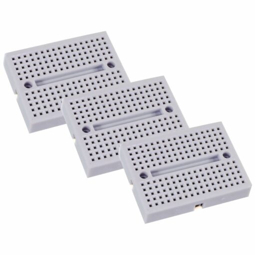 SYB-170 White Mini Solderless Breadboard with 170 Tie Points – Pack of 3 PHI1001397 Phipps Electronics 2