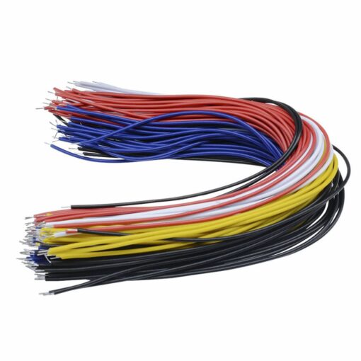 100-Piece 20cm Tinned Breadboard Jumper Wires – Multicolor PHI1001409 Phipps Electronics 2