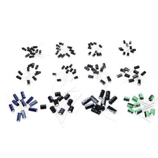 Aluminium Electrolytic 12 Value Capacitor Kit – Pack of 120 2