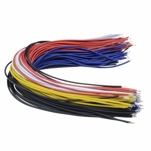 100-Piece 20cm Tinned Breadboard Jumper Wires – Multicolor PHI1001409 Phipps Electronics 3