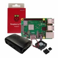 Raspberry Pi 3 Model B+ with Case, Cooling Fan and Heat sinks DIS1001252 Phipps Electronics
