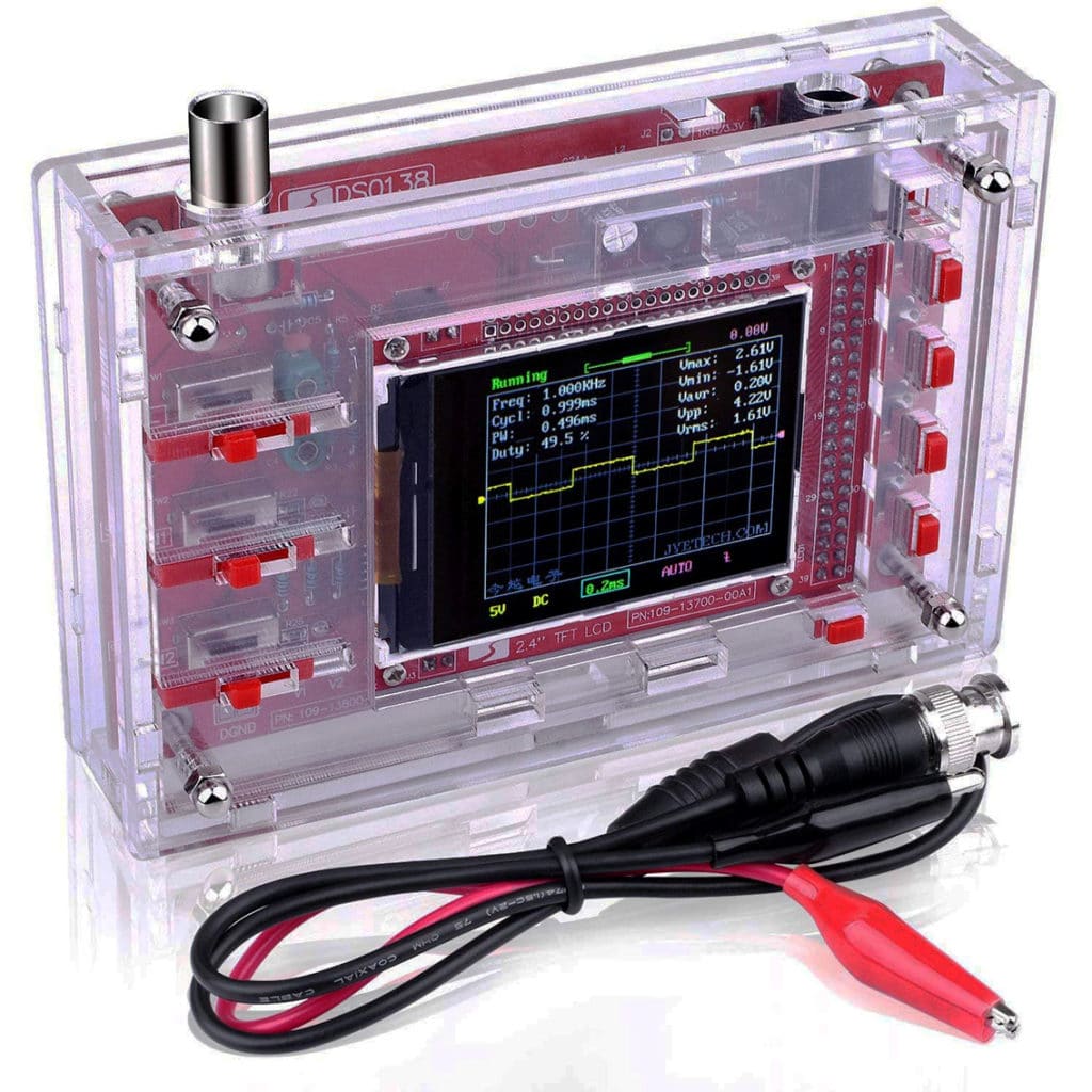 DS0138 Digital Oscilloscope Assembled with Acrylic Case PHI1001259 Phipps Electronics 1