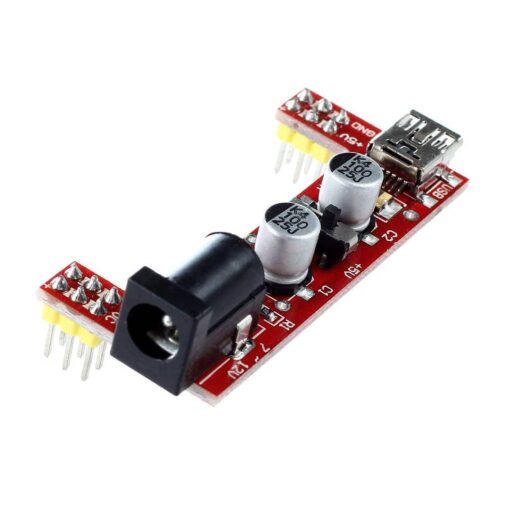 Breadboard Power Supply Module 3.3V – 5V (Red Wings – MB102) – Pack of 2 5