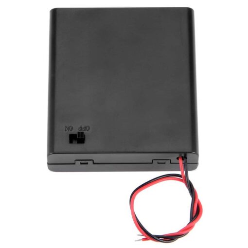 4 x AA Enclosed Battery Holder Box with On and Off Switch PHI1001360 Phipps Electronics 2