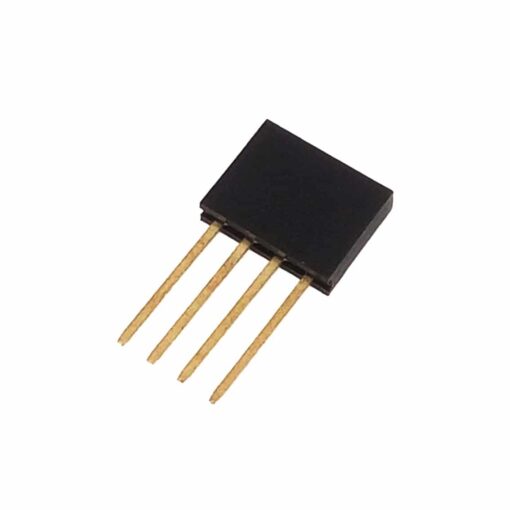 2.54mm 4 Pin 11mm Long Header – Pack of 5 PHI1001372 Phipps Electronics 2