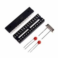 ATMEGA328 MCU + 16MHZ Crystal + 22pF Capacitors + IC Socket Kit