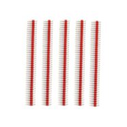 2.54mm Pitch 40 Way Red Pin Header – Pack of 5