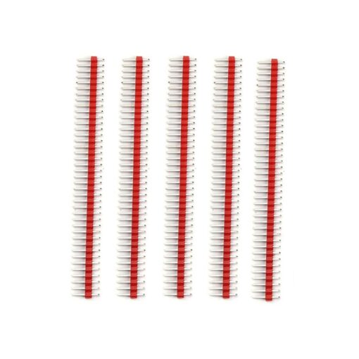 2.54mm Pitch 40 Way Red Pin Header – Pack of 5 PHI1001416 Phipps Electronics 2