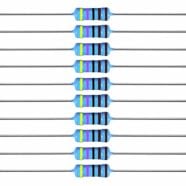 4K7 Ohm 0.25W 1% Metal Film Resistor – Pack of 100