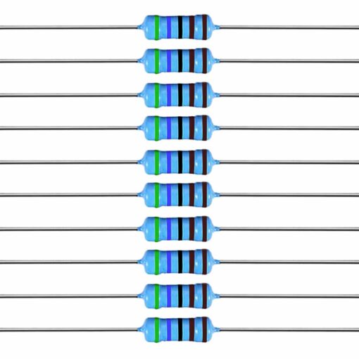 5K6 Ohm 0.25W 1% Metal Film Resistor – Pack of 100 2