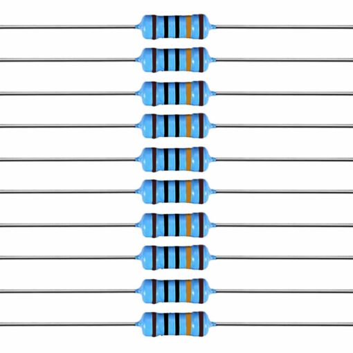 10R Ohm 0.25W 1% Metal Film Resistor – Pack of 100 2