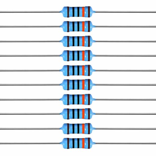 100K Ohm 0.25W 1% Metal Film Resistor – Pack of 100 2