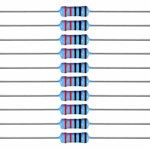 220R Ohm 0.25W 1% Metal Film Resistor – Pack of 100 2