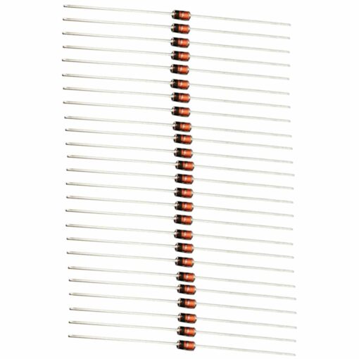 2.4V – 33V 0.5W Zener Diode Assortment Pack – 25 Values – Pack of 250 PHI1001505 Phipps Electronics 2