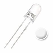 5MM Warm White Water Clear Lens LED Diode – Pack of 50 3