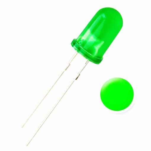 5MM Green Diffused Lens LED Diode – Pack of 50 PHI1001533 Phipps Electronics 2