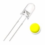 5MM Yellow Water Clear Lens LED Diode – Pack of 50