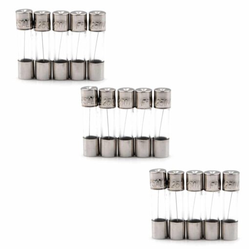 15A Glass 3AG Fast Blow Fuse – 250V 5x20mm – Pack of 15 PHI1001568 Phipps Electronics 3