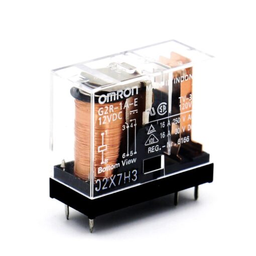 G2R-1-E-DC12 General Purpose SPDT 12V 16A Relay – Pack of 2 PHI1001660 Phipps Electronics 2