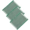 432 Point Solderable PCB Prototype Breadboard 5 x 7cm - Pack of 3