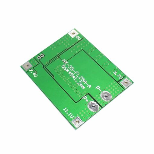 HX-3S-FL25A Li-ion 18650 Battery Protection BMS Board – 3S 25A 3