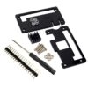 Raspberry Pi Zero W Black Case with GPIO Header Pins and Heat Sink - Image 2