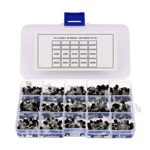 Transistor Pack in Storage Case – 15 Values – Pack of 600 PHI1002109 Phipps Electronics 2