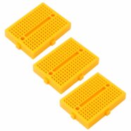 SYB-170 Yellow Mini Solderless Prototype Breadboard with 170 Tie Points – Pack of 3 PHI1002282 Phipps Electronics