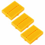 SYB-170 Yellow Mini Solderless Prototype Breadboard with 170 Tie Points – Pack of 3