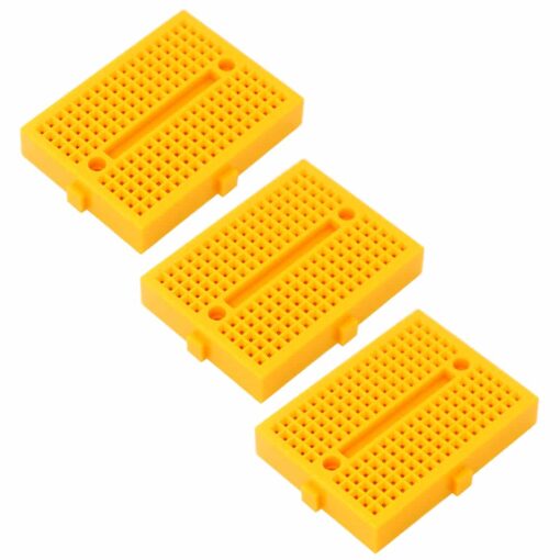 SYB-170 Yellow Mini Solderless Prototype Breadboard with 170 Tie Points – Pack of 3 PHI1002282 Phipps Electronics 2