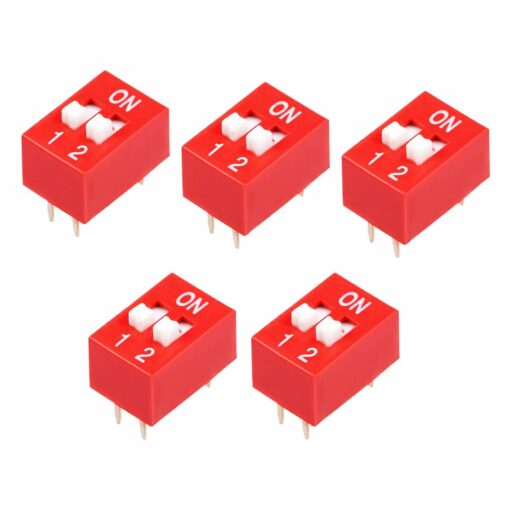 2 Position DIP Switch – Pack of 5 2