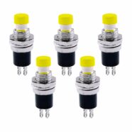 Yellow Push Button Switch PBS-110 – Pack of 5 PHI1002136 Phipps Electronics