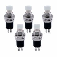 White Push Button Switch PBS-110 – Pack of 5 PHI1002137 Phipps Electronics