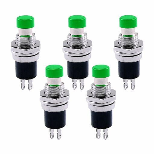 Green Push Button Switch PBS-110 – Pack of 5 2