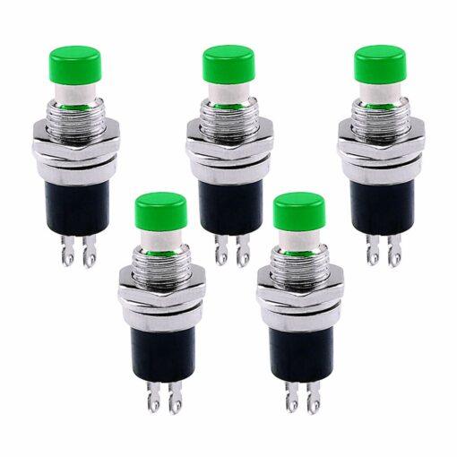 Green Push Button Switch PBS-110 – Pack of 5 PHI1002139 Phipps Electronics 2