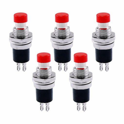 Red Push Button Switch PBS-110 – Pack of 5 PHI1002141 Phipps Electronics 2
