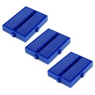 SYB-170 Blue Mini Solderless Prototype Breadboard with 170 Tie Points – Pack of 3 2