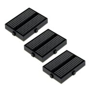SYB-170 Black Mini Solderless Prototype Breadboard with 170 Tie Points – Pack of 3 PHI1002284 Phipps Electronics