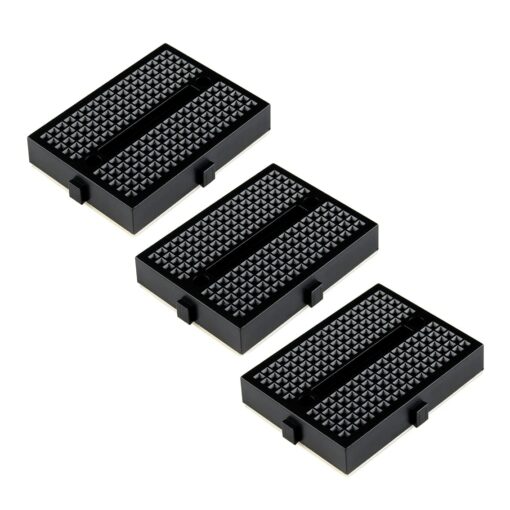 SYB-170 Black Mini Solderless Prototype Breadboard with 170 Tie Points – Pack of 3 2