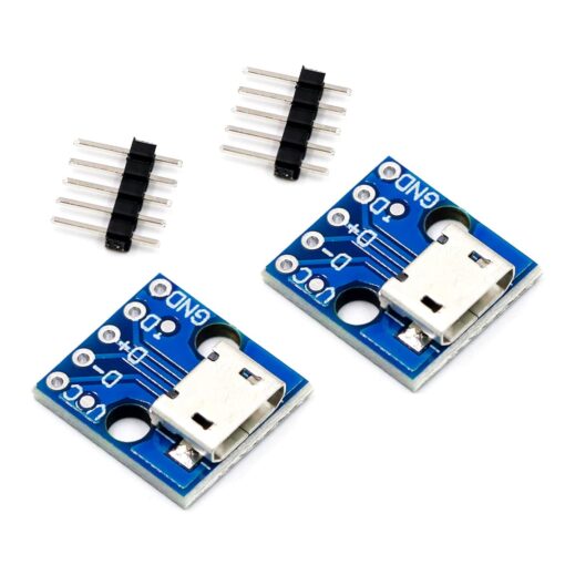 CJMCU 5V Micro USB Power Adapter Breakout Board – Pack of 2 PHI1002200 Phipps Electronics 2