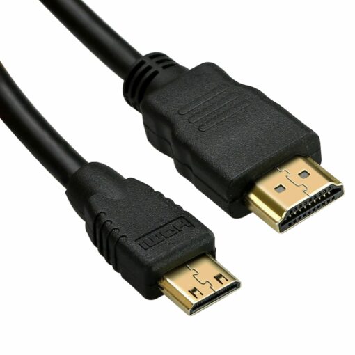 Mini HDMI to HDMI Cable – 1 Meter PHI1002303 Phipps Electronics 2