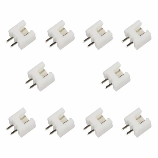 XH 2 Pin Straight White Connector Block 2.54mm Pitch – Pack of 10 PHI1002159 Phipps Electronics 2