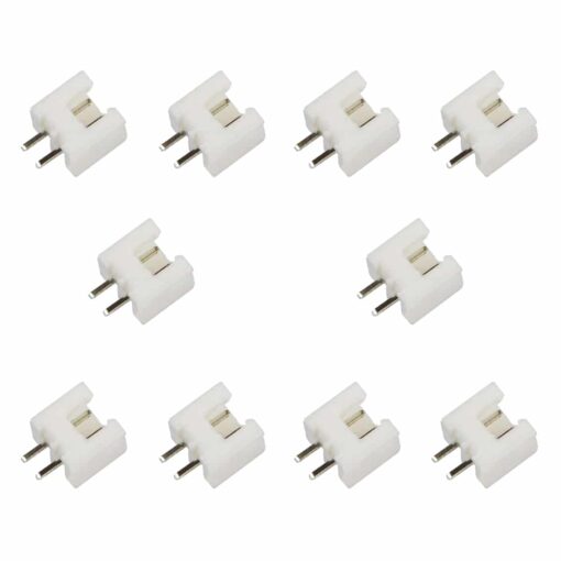 XH 2 Pin Straight White Connector Block 2.54mm Pitch – Pack of 10 2