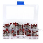 100 Piece Polypropylene Metallised Film Capacitor Kit with Case – 10 Values 2